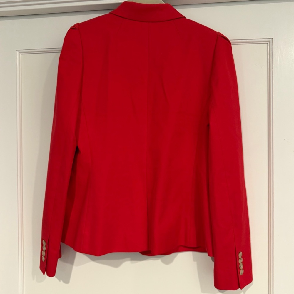 J. Crew Red Single-Button Tailored Blazer - Picture 3 of 7